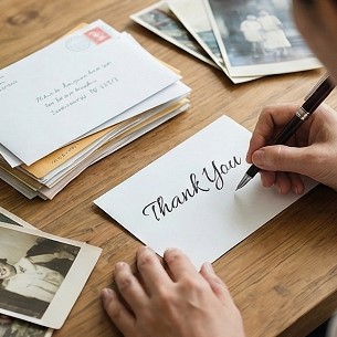 感謝を伝える親族・知人へのメッセージ例文と作成のヒント