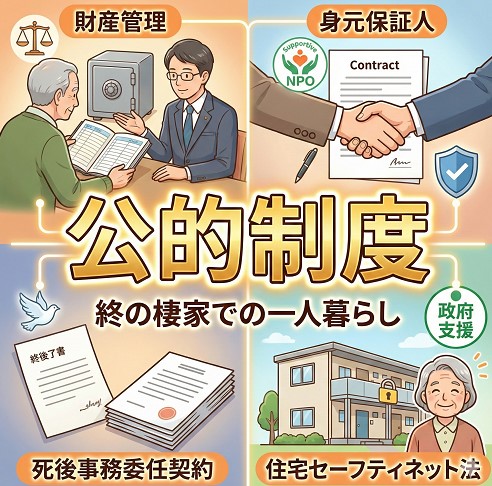 終の棲家の一人暮らしを護る公的制度と契約