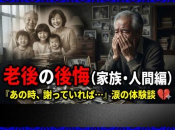 老後の後悔（家族・人間編）：統計で分かった本当に後悔すること15選と解決法