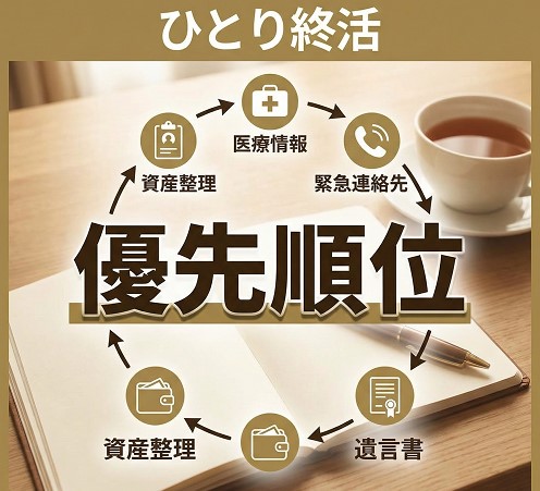 ひとり終活は何から始めるべきか順番と優先順位