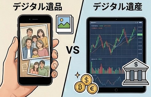 デジタル遺品やデジタル遺産の定義と違い