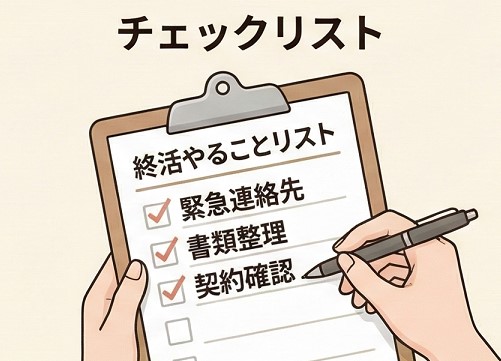 終活チェックリストでやることを可視化する準備