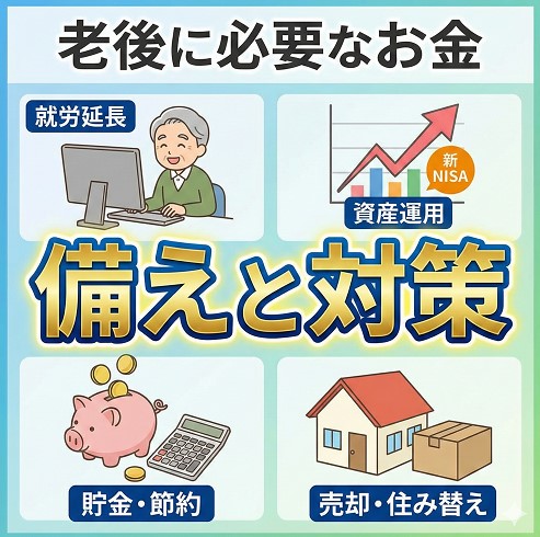 老後に必要なお金の一人暮らしに向けた備えと対策