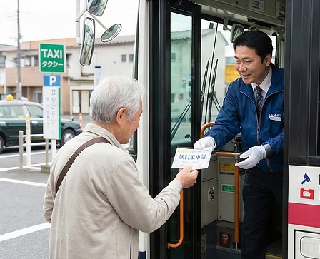 買い物や通院の足となるバス無料やタクシー助成