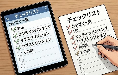項目別の棚卸しに役立つチェックリスト活用